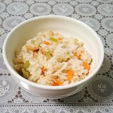 つる豆とえのきの炊き込みご飯